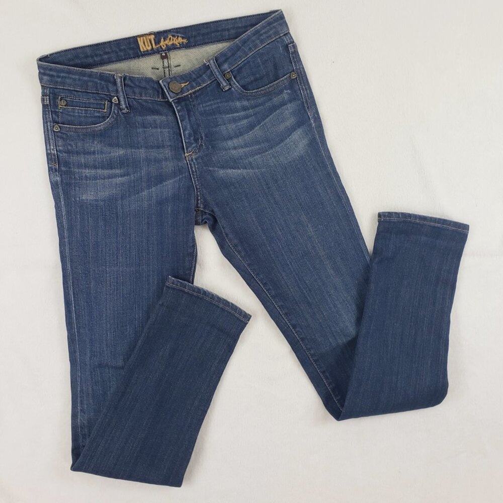 Kut from the Kloth Skinny Jeans Women 4 Mid Rise Medium Wash KP488MA5